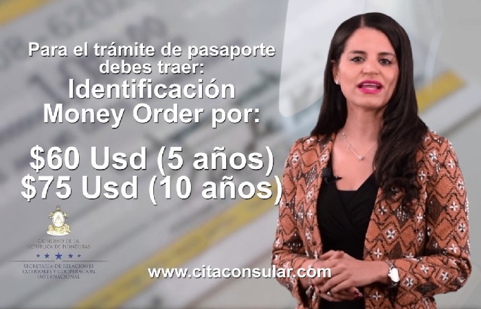 Requirements for Cita consular pasaporte