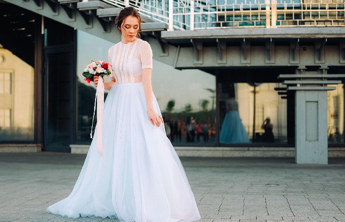 Crop Top and Skirt - Long Skirt