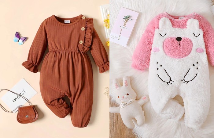 4 Best Baby Girl Long Sleeve Thermal Jumpsuit at thesparkshop.in