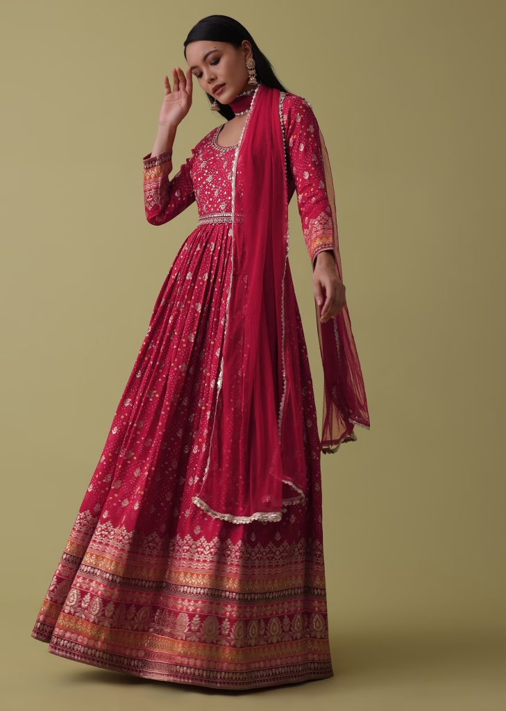 cherry_red_anarkali_suit