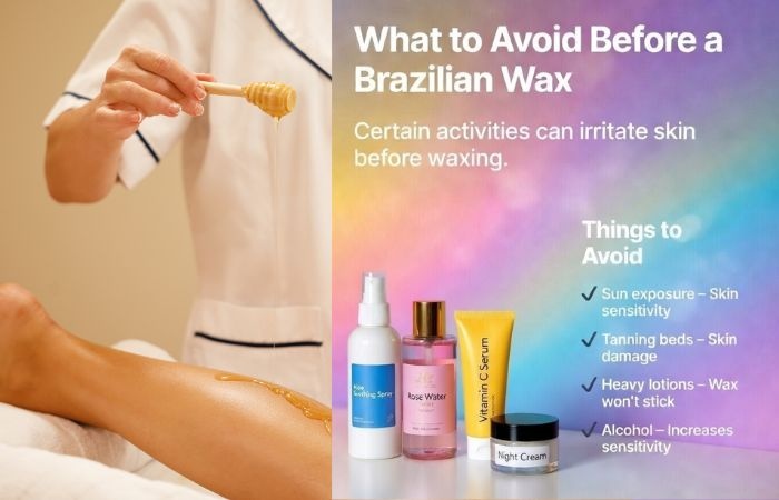 what to avoid before a brazilian wax